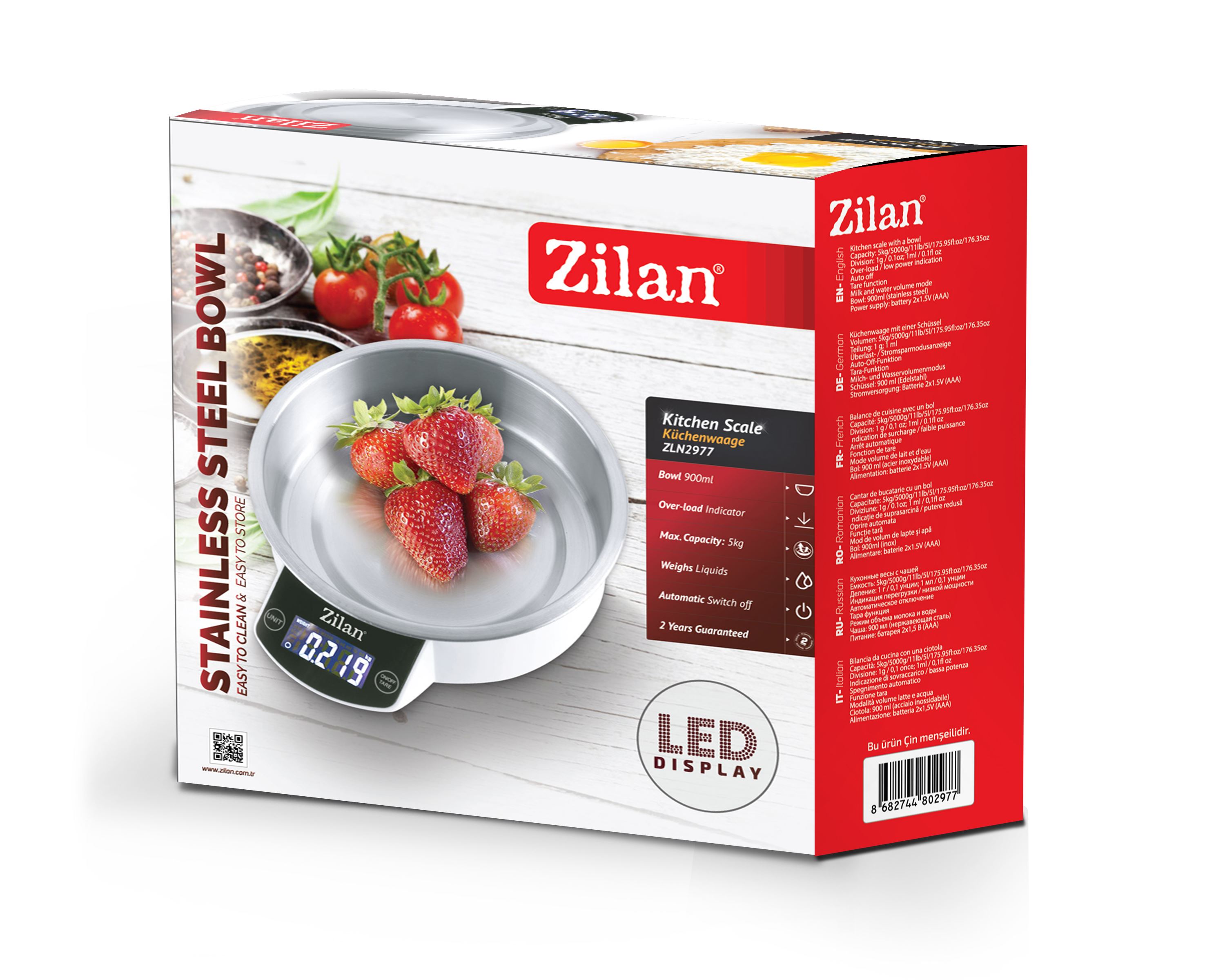 სასწორი Zilan ZLN2977 Kitchen Scale — 6
