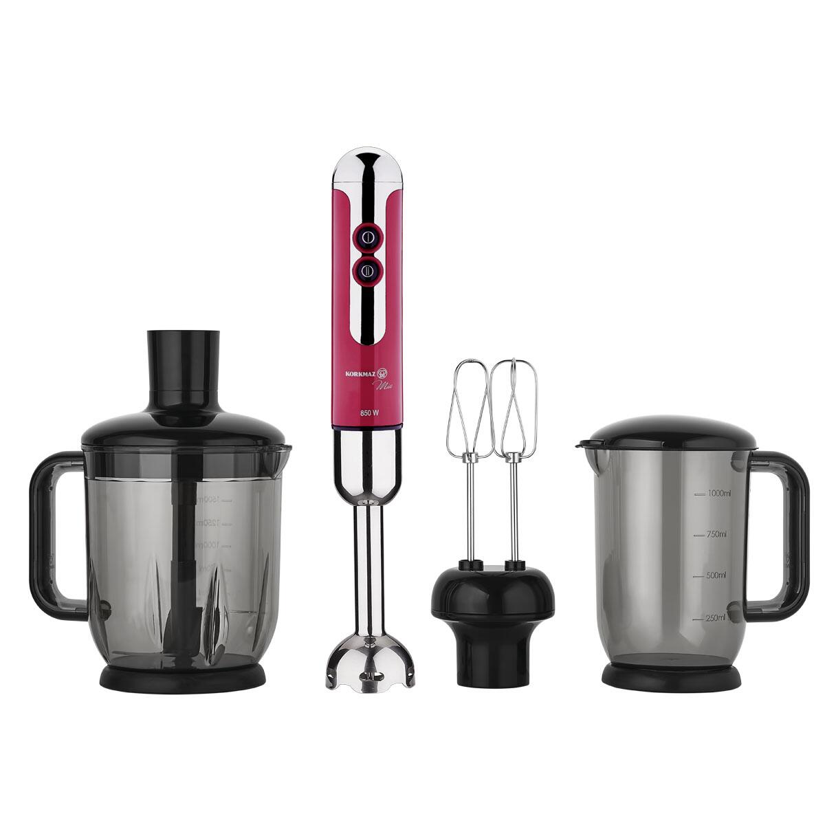 სამზარეულოს აქსესუარი Korkmaz A447-17 Mia Mega Blender Set Viva/Chrome