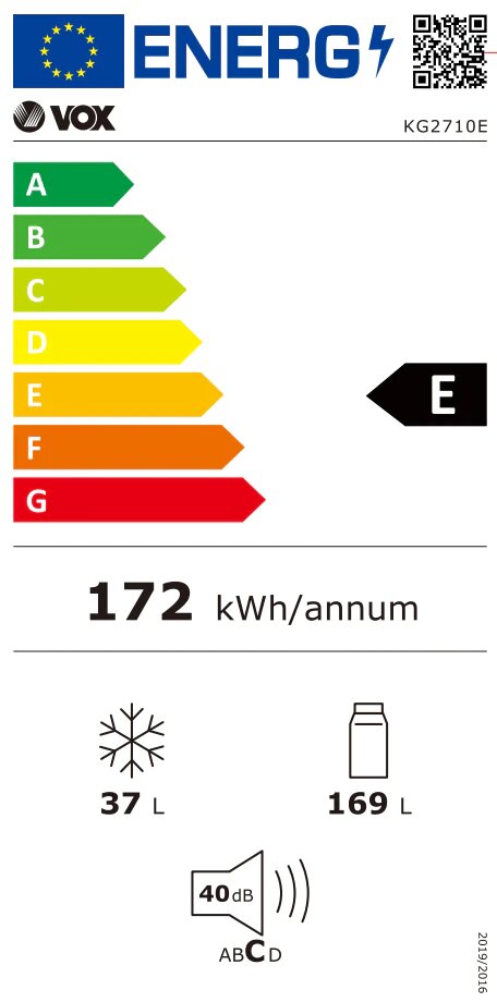 მაცივარი VOX KG 2710 E — 3